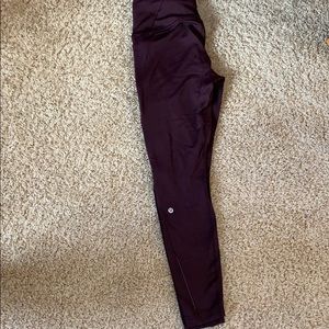 Lululemon fleece lined leggings size 10